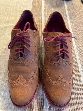 Cole Haan Alisa Oxford,chestnut/beet color size 8